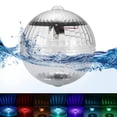 thumbnail image 1 of Solar Floating Pool Light IP44 Waterproof Solar Floating Pool Light Solar Powered Glow Globe Night Lights LED Glow Ball Lamp Decoration for Pools Pond Fountain Garden Party Tub Home Decor, 1 of 6