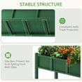 thumbnail image 4 of Dycanpo Raised Garden Bed with Legs and Storage Shelf, Outdoor Planter Box, 47x19x28in, Green, 4 of 8