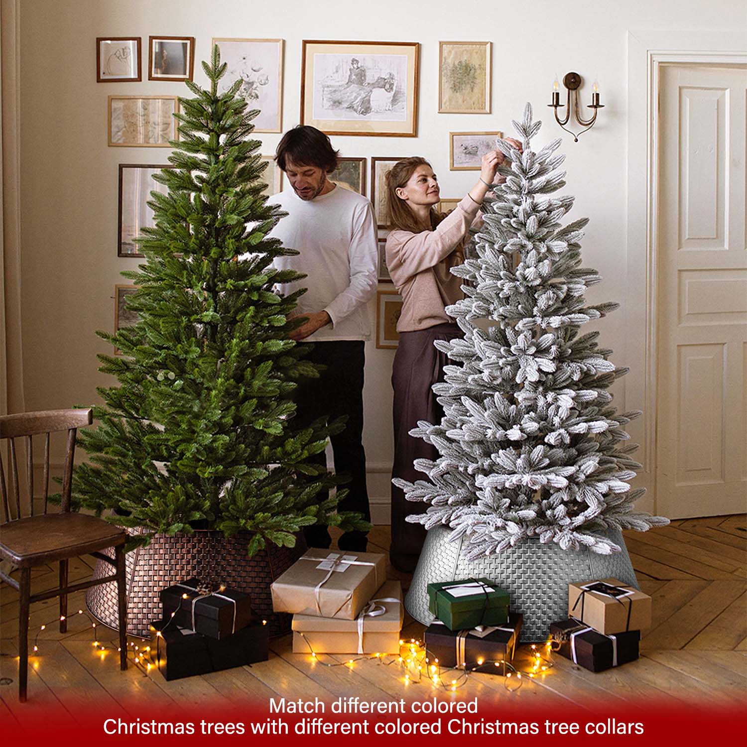 Ayieyill 28 Inch Metal Christmas Tree Collar photo 5