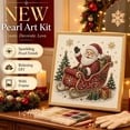 thumbnail image 2 of DIY Christmas Pearl Bead Painting Kit,Framed Canvas Rhinestone Art Set with Instruction Manual,Holiday Craft,Home Wall Decor Gift, 2 of 6