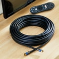 thumbnail image 2 of onn. 50Feet Quad Shield Coaxial Cable, Black Color, 2 of 7