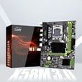 thumbnail image 1 of X58M Motherboard 3.0 MATX Desktop Mainboard Support DDR3 LGA 1366 Support AMD RX Series With USB 3.0, 1 of 9