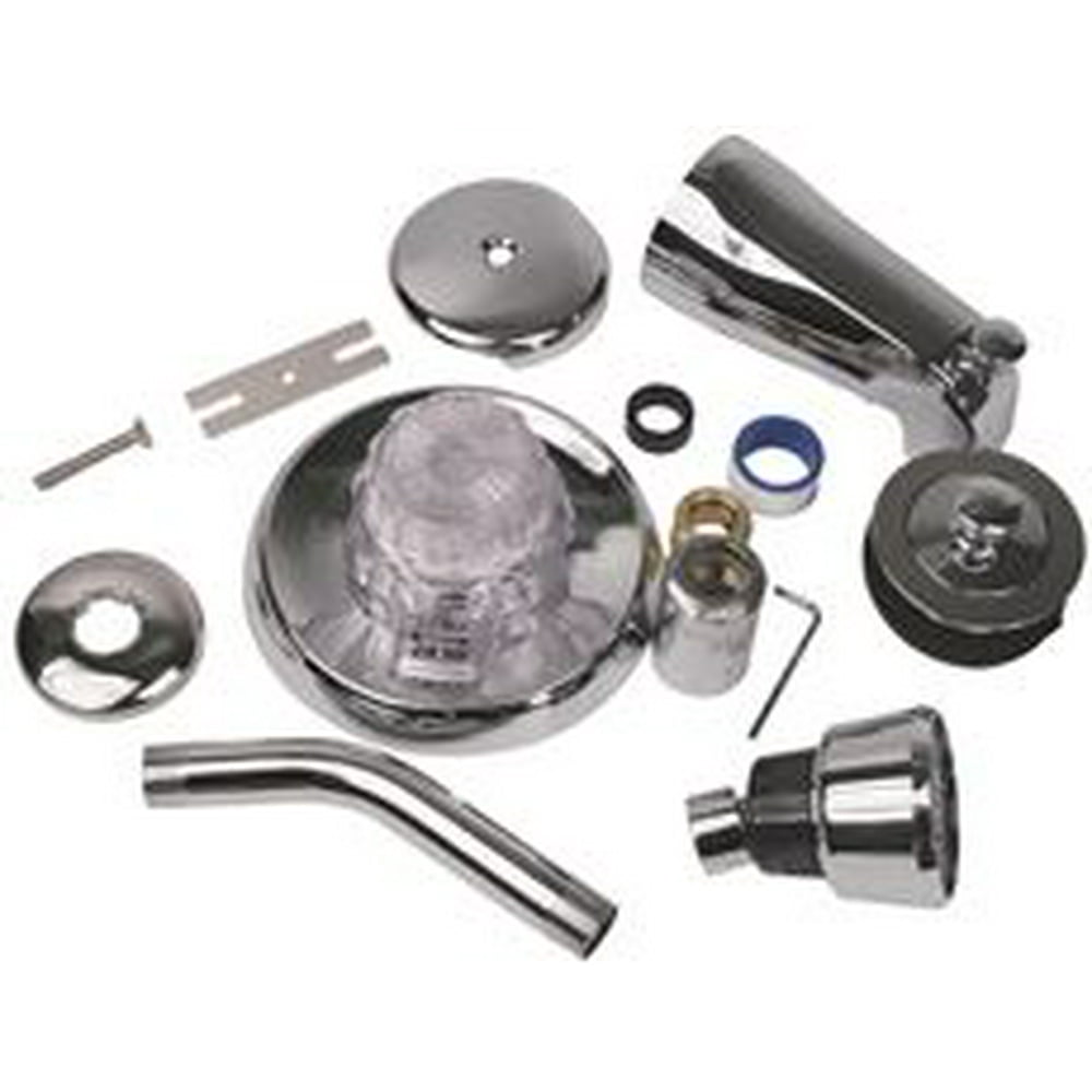 Mixet Tub/Shower Trim Kit Acrylic Handle Brushed Nickel