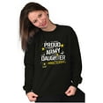 thumbnail image 3 of Military Logo Proud US Army Daughter Women Crewneck Sweatshirt Brisco Brands S, 3 of 6