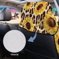 thumbnail image 5 of Garronmavis Sunflower Leopard Print Car Seat Towel Cover Stain Resistant Breathable Non-Slip Post Workout Sweat Protection Front Seat Protector for Cars SUV Trucks Sedan Van, 5 of 9
