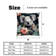 thumbnail image 5 of Koala Set of 2 Velvet Throw Pillow Covers with Unique Patterns in 16x16, 18x18, and 20x20 Inches for Various Occasions - Throw Pillow Inserts Included, 5 of 6