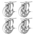 thumbnail image 1 of Caster Wheels 4, giratoria totalmente de acero con cierre de freno, 400 kg, color gris, 1 of 7