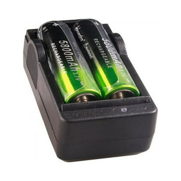AMERTEER LCD 18650 Battery Charger for 3.7V Rechargeable Battery 18650 18490 18350 17670 17500 16340(RCR123) 14500 and Ni-MH Ni-CD Rechargeable AA AAA Batteries