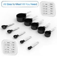 thumbnail image 4 of Multiple Sizes Stainless Steel and Food Safe Plastic Stackable Dishwasher Safe Measuring Cups With 5 Measuring Spoons, 4 of 8