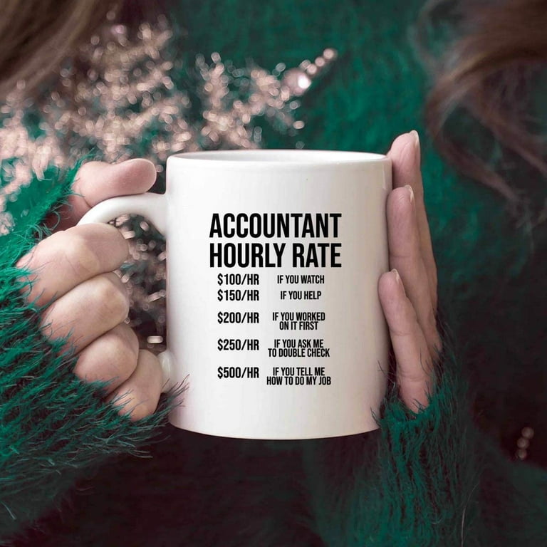 11 Oz Accountant Cup YouNique Designs Funny Accountant Coffee Mug - 11 Oz,  CPA Gift, #AccountantLife (Black Handle) Accountantlife Mug