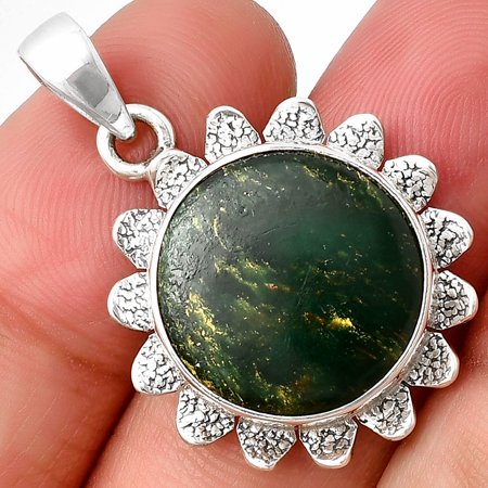 Natural Green Fuchsite 925 Sterling Silver Pendant Jewelry P-1205 SDP140371