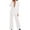 White, variant on Wyzesi Girl Shorts Suit for Dresses White Women's Casual Solid Long Sleeve Suits Button Coat High Waist Long Pant Two Piece Set Workout Shorts Suit Women Long with Pockets