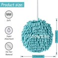 thumbnail image 2 of 3 Pack Soft Absorbent Chenille Ball  Chenille Towel Ball Quick Dry Hand Ball  Absorbent Soft Towel for Kitchen Bathroom, 2 of 7