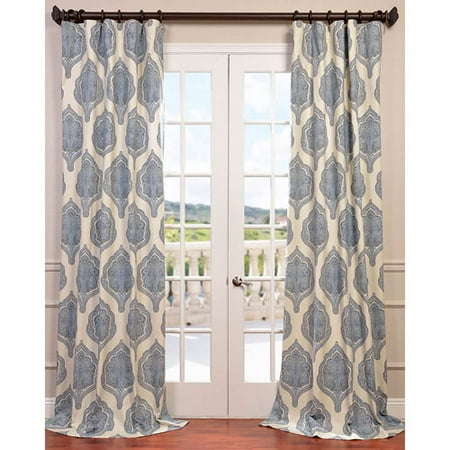 Arabesque Blue 108 x 50-Inch Curtain Single Panel ...