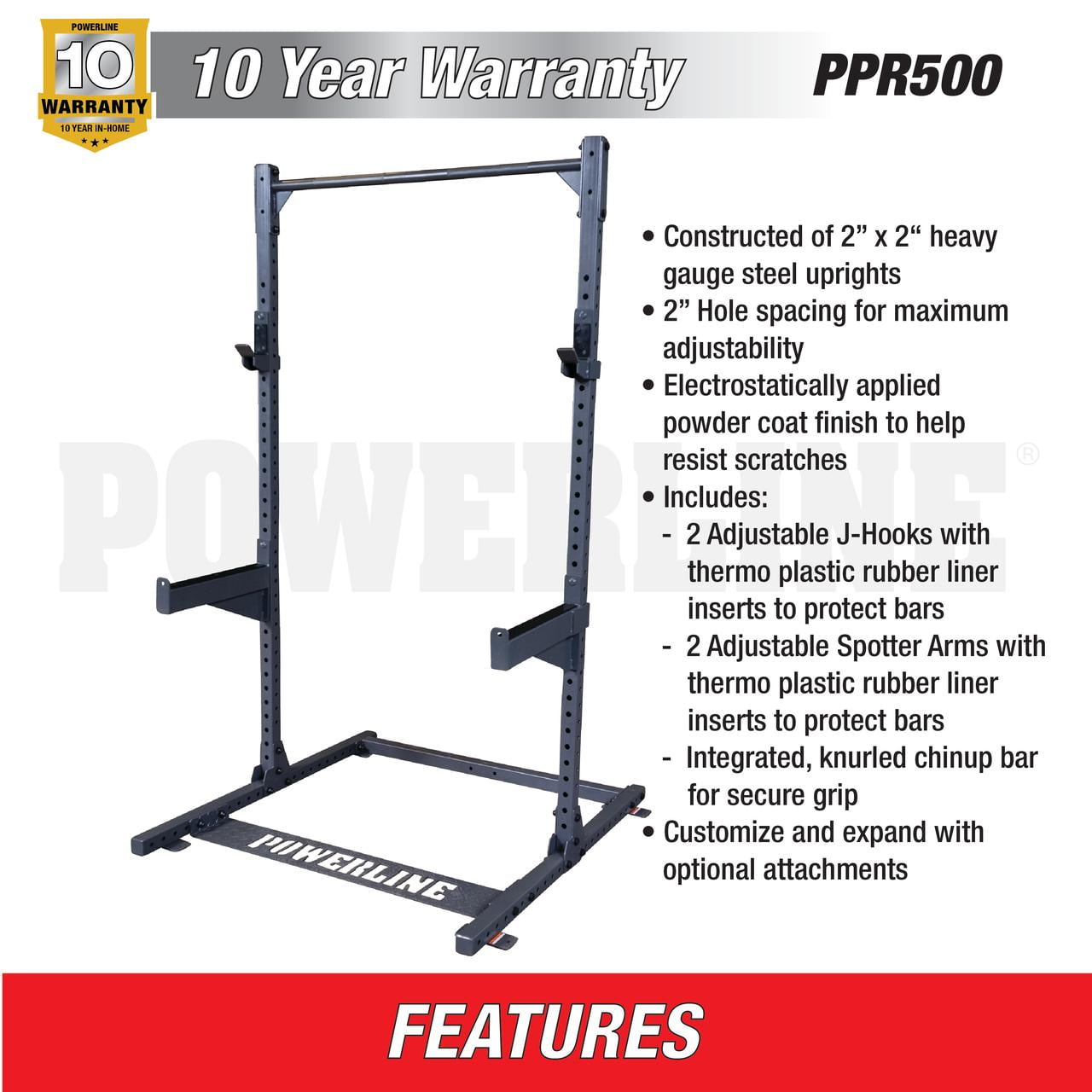 Powerline by Body-Solid PPR500 - Half Rack (New)