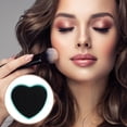 thumbnail image 2 of Unique Bargains 1 Pc Portable Heart Makeup Sponge Brush Cleaner Green, 2 of 7