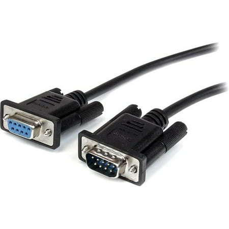 - StarTech 0.5m Black Straight Through DB9 RS232 Serial Cable - M/F