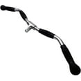 thumbnail image 2 of Lat Bar Cable Machine Attachment, Curl Pulldown Bar with Full Rotation and Rubber Handle for Gym, Strength Workout, Body Training, Muscle Building, 30 Inch, 2 of 4