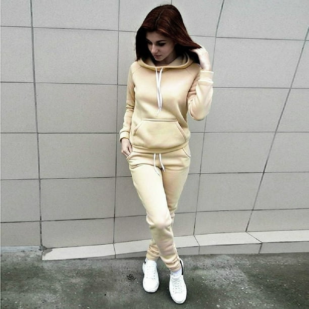 Women's Sweatsuits Casual Loose Hoodies Tops Trousers Sports