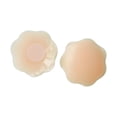 thumbnail image 1 of Cubierta de pecho para mujer, pegatinas de silicona, parche para el pecho para vestido de novia, vestido en V profundo Color de piel Flor, 1 of 9