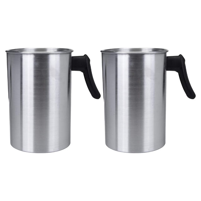 2X 4 Pounds Candle Making Pouring Pot, Aluminum Construction Candle Making Pitcher Dripless Pouring Spout