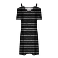 thumbnail image 5 of FcBaudy Robe à Manches Courtes Col en V, Robes d'Été pour Femmes, Robes Décontractées d'Été Imprimées à Manches Courtes Robe de Plage Robe d'Été pour Femmes, 5 of 5
