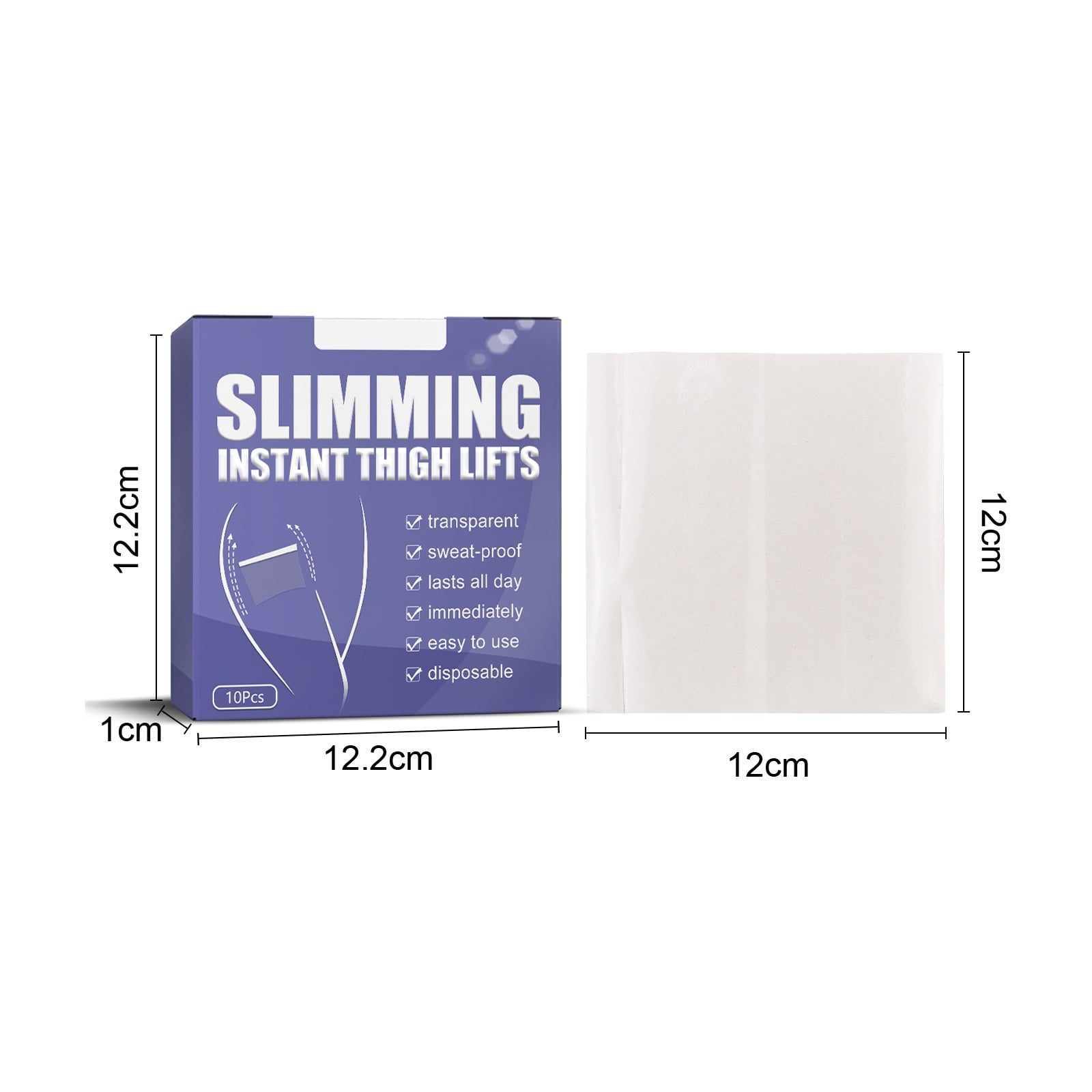 Alvantor Thigh Lift Tape, Anti Cellulite Thigh Tightening Tape Invisible Firming, 10pcs