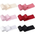 thumbnail image 1 of 6 rollos de 18 yardas de cintas de gasa con flecos hechas a mano, cintas rosas de 2 pulgadas, rollo de cinta con borde sin rematar, 1 of 6