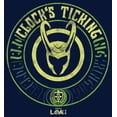 thumbnail image 2 of Boy's Marvel Loki Clock's Ticking Graphic Tee Navy Blue Small, 2 of 4