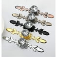 thumbnail image 6 of Gamvdout Crystal Drawer Knobs Dresser Knobs 2 Pack Crystal Drawer Knobs Diamond Shape Cabinet Door Knobs Cupboard Wardrobe Drawer Pull Handles with 170mm Black Leaf Plate, 6 of 6