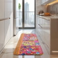 thumbnail image 4 of Pioneer Flower Floral Print Pattern Kitchen Rug Mat,Kitchen Runner Rugs Non Skid Washable,Decorative Kitchen Floor Mats for Kitchen,Sink,Laundry,17"x47.2", 4 of 7