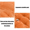 thumbnail image 5 of Beautynvta Round Chair Cushions, Corduroy Floor Pillow Seating Cushion, Soft Breathable Tatami Yoga Mat for Living Room Balcony Outdoor, 15.75x15.75 In, Orange, 5 of 6