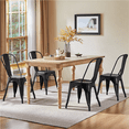 thumbnail image 3 of Alden Design Dining Chair, Set of 4, Black, 3 of 10