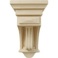 thumbnail image 2 of Ekena Millwork 5 1/2"W x 5 1/2"D x 10"H Raised Fluting Corbel, Rubberwood, 2 of 4