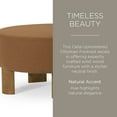 thumbnail image 6 of Open Box Maven Lane Celia Upholstered Ottoman with Refined Brown Wood Finish, 6 of 6