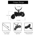 thumbnail image 2 of Motorcycle Urn Necklace Cremation Jewelry for Ashes Motorbike Necklace Pendent Stainless Steel Keepsake Memorial Urn Necklace for Men Women, 2 of 6