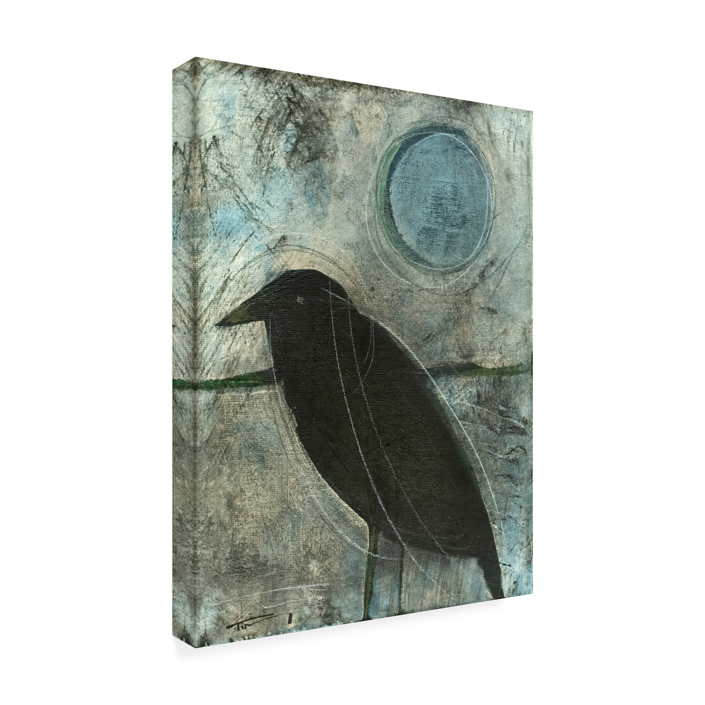 Tim Nyberg 'Raven Moon 4' Canvas Art