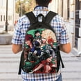 thumbnail image 2 of My Hero Academia Backpack Bookbag Casual Daypack Travel Backpacks for Work Hiking Camping, 2 of 6