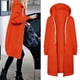 thumbnail image 1 of Abrigos y chaquetas casuales con capucha de manga larga para mujer, abrigos holgados de manga larga con abertura frontal, abrigos sólidos con cremallera, blusas con bolsillos, abrigos para mujer, 1 of 6