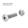 thumbnail image 4 of Unique Bargains Fixations Hexagonales M10x30mm Vis Creuses avec Écrous 2 Pack, 4 of 5