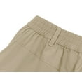 thumbnail image 7 of Little Donkey Andy Women's Lightweight Stretch Quick Dry Shorts for Travel Hiking Golf Khaki Heather XXL, 7 of 7