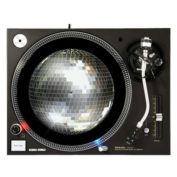 KuzmarK™ 12" DJ Turntable Slipmat - Mirror Ball