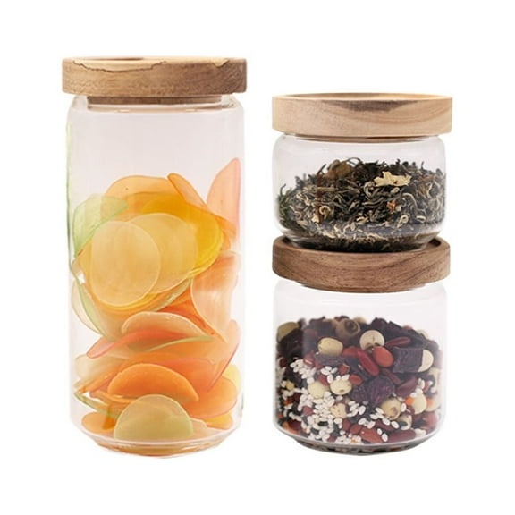 500ml Glass Storage Jar with Lid, Airtight Kitchen Container for Food, Spices, and Pantry Organization