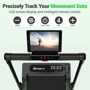 2 in 1 Walking Pad for Home/Office,Folding Treadmill 2.5HP,COFUNOK Under Desk Treadmill with Remote,0.6-7.6mph
