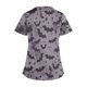 thumbnail image 4 of Tops Cortos para las Mujeres, Halloween Impreso en Cuello en V con Bolsillo, Moda Casual Manga Corta, 4 of 5