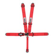 Crow 11002B 5-Way Latch Racing Harness, Red