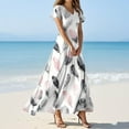 thumbnail image 2 of NAMTYQX Wedding Guest Dresses for Women Chiffon High Waist Floral Maxi Dresses Casual Dresses for Women 2025 Multicolor Size XS, 2 of 5