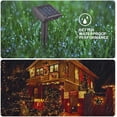 thumbnail image 4 of Guirnalda de luces con energía solar, 5,48 m, para exteriores, G40, 10 bombillas LED con 2 bombillas de repuesto, IP45, resistente al agua, 4 modos para fiestas, bodas, jardín, tienda, blanco cálido, 2700 K Zhivalor WMJ-0146, 4 of 8