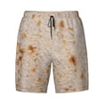 thumbnail image 4 of Lsque Mens Swim Trunks Tortilla Pattern - Bathing Suit Compression Liner - Beach Swim Shorts Swimwear - (S-3XL) - Stretch Quick Dry -XX-Large, 4 of 9