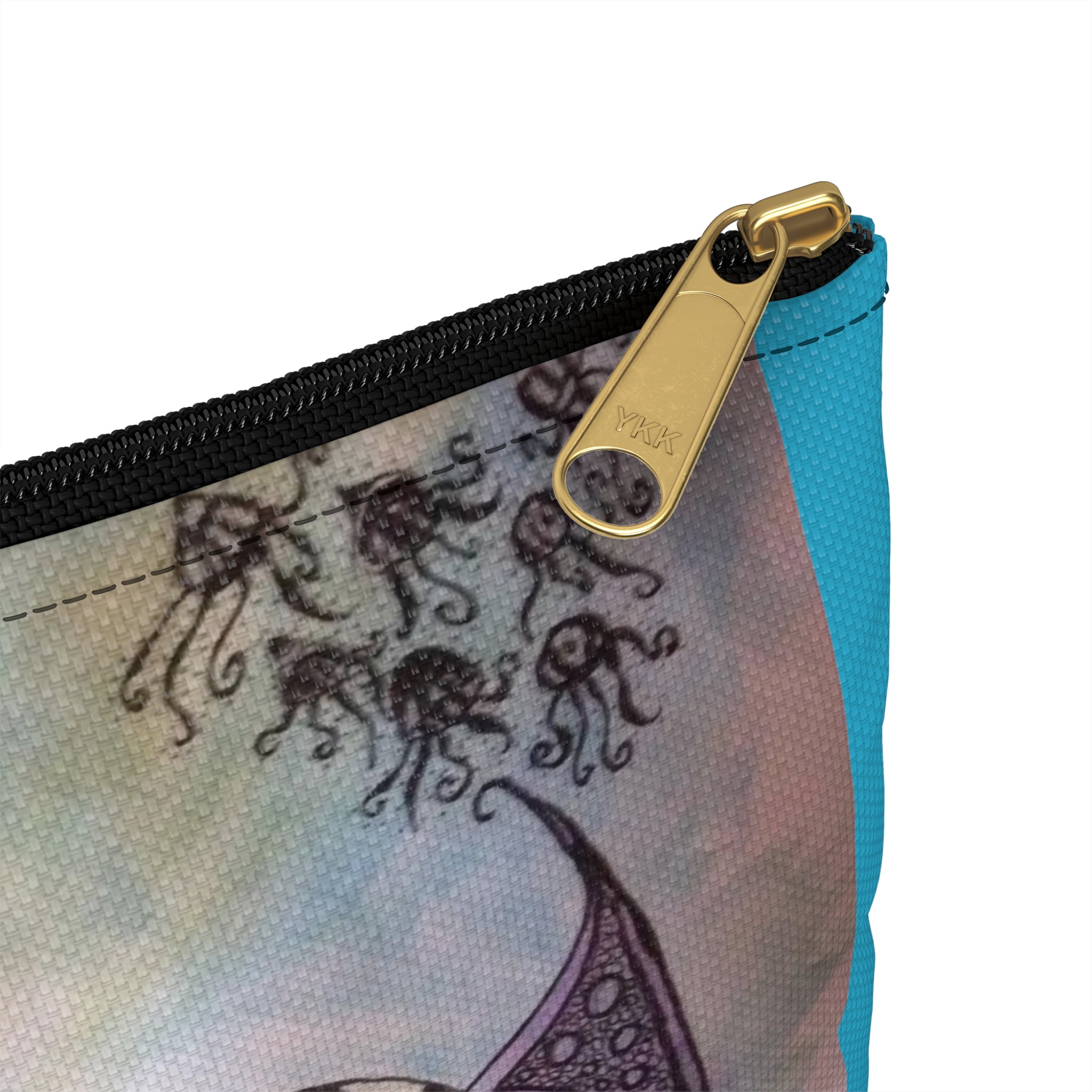Zentangle Turtle Pouch  - Durable and Versatile Cosmetic Bag or Pencil Case